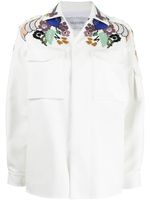 Valentino Garavani veste à broderies - Blanc