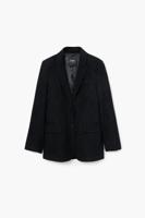 Geperforeerde blazer - BLACK - S