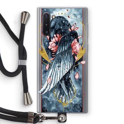 Golden Raven: Samsung Galaxy Note 10 Transparant Hoesje met koord
