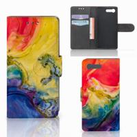 Hoesje Sony Xperia X Compact Watercolor Dark