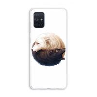 Yin Yang Wolves: Galaxy A71 Transparant Hoesje Yin Yang Wolves: Galaxy A71 Transparant Hoesje
