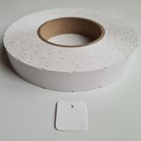 Hangetiket op rol 25x27 mm blanko 2000st