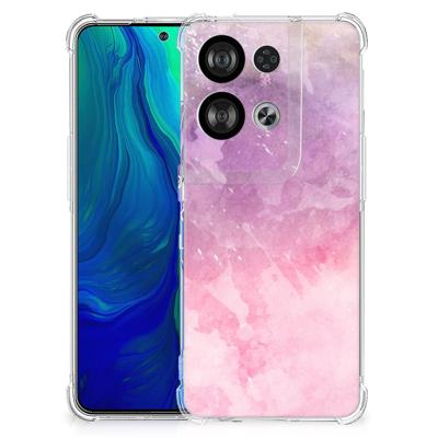 Back Cover OPPO Reno8 Pink Purple Paint Back Cover OPPO Reno8 Pink Purple Paint