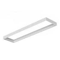 Opbouwframe voor LED Paneel - Geschikt voor 30x120 cm LED Panelen - Gereedschapsloos - Geen schroeven zichtbaar - 63 mm - Wit