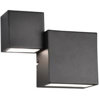 Dimbare LED Wandlamp Vierkant 12W Mat Zwart 3000K Aluminium
