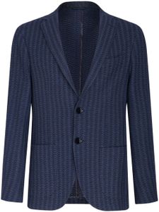 ETRO blazer à rayures - Bleu