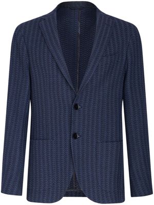 ETRO blazer à rayures - Bleu