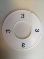 Maatring wit/zwart 3