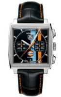 Horlogeband Tag Heuer CW211A / CW2113 / FC6251 Leder Zwart 22mm - thumbnail