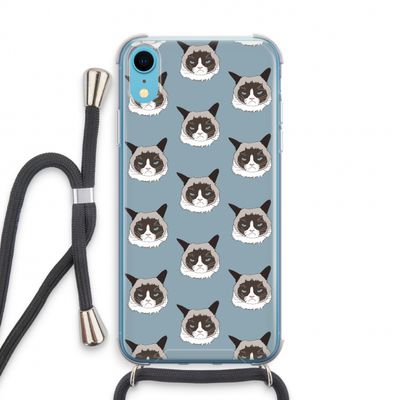 It's a Purrr Case: iPhone XR Transparant Hoesje met koord