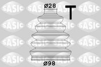 Asmanchetten set SASIC, Inbouwplaats: Wielzijde, u.a. für VW, Audi, Opel, Seat, Skoda