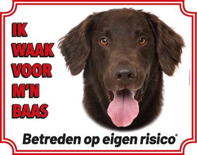 Flatcoated Retriever Waakbord