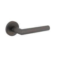 Intersteel Deurklink Hoek 90 graden op rozet antraciet grijs