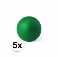 Anti stressballen Relaxman - 5x - groen - 6 cm - Mindfullness - Relax - Ontspannen artikelen