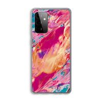 Pastel Echoes: Samsung Galaxy A72 Transparant Hoesje
