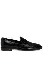 Giuseppe Zanotti Gatien crocodile-effect leather loafers - Noir - thumbnail