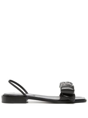 DSQUARED2 sandales en cuir à nœud - Noir
