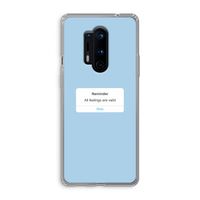 Reminder: OnePlus 8 Pro Transparant Hoesje