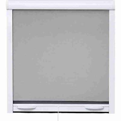 Fenetre Mosquito Net L125 x H145 cm in wit gelakt aluminium - onzichtbaar in breedte en hoogte.