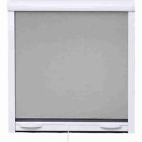 Fenetre Mosquito Net L125 x H145 cm in wit gelakt aluminium - onzichtbaar in breedte en hoogte.