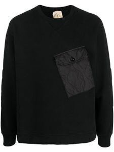 Ten C sweat en coton à patch logo - Noir