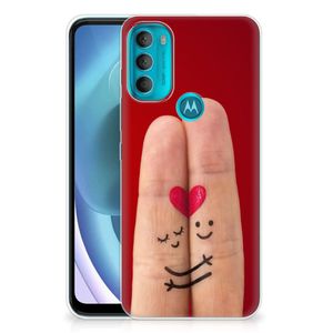 Motorola Moto G71 5G Silicone Back Cover Liefde - Origineel Romantisch Cadeau