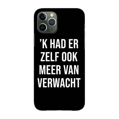 Meer verwacht - Zwart: Volledig geprint iPhone 11 Pro Hoesje