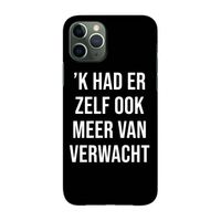 Meer verwacht - Zwart: Volledig geprint iPhone 11 Pro Hoesje
