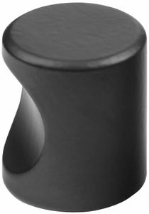 Cilinderknop 25x26mm m4 zwart 3732-70