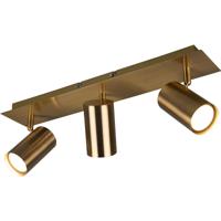 LED Plafondspot Antiek Koper - 3-Lichts GU10 Fitting - Aluminium