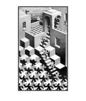 Kunstdruk M.C. Escher Kreislauf 55x65cm