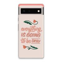 Optimistic flower girl: Google Pixel 6 Transparant Hoesje