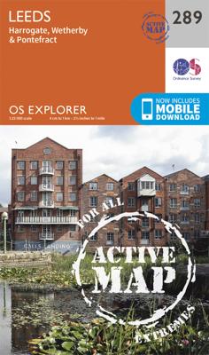 Wandelkaart - Topografische kaart 289 OS Explorer Map | Active Leeds / Harrogate / Wetherby / Pontefract | Ordnance Survey
