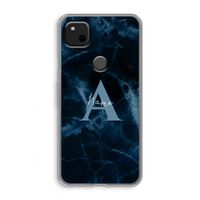Midnight Marble: Google Pixel 4a Transparant Hoesje