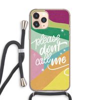 Don't call: iPhone 11 Pro Transparant Hoesje met koord
