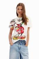 Arty T-shirt met Mickey Mouse - WHITE - XXL