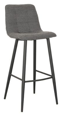 LABEL51 Barkruk 'Jelt' Bouclé, kleur Grijs (zithoogte 78cm)