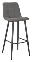 LABEL51 Barkruk 'Jelt' Bouclé, kleur Grijs (zithoogte 78cm)