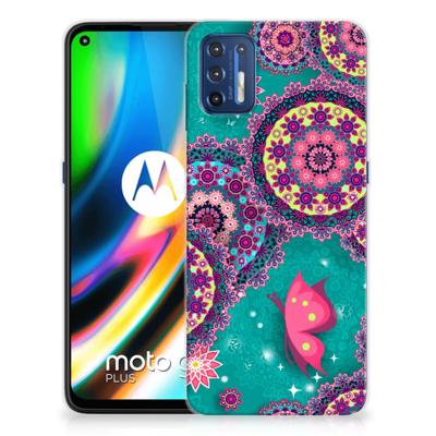 Motorola Moto G9 Plus | Hoesje maken | Cirkels en Vlinders