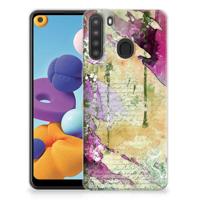 Smartphone hoesje Samsung Galaxy A21 Letter Painting