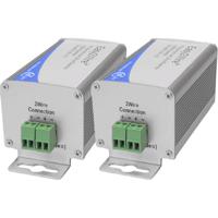 Renkforce RF-2982884 Netwerkuitbreiding 2-draads Reikwijdte (max.): 400 m 2 stuk(s) 100 MBit/s Zonder PoE-functie