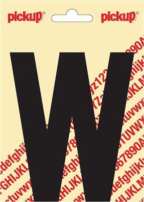 Plakletter Nobel Sticker zwarte letter W - Pickup