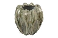 Countryfield vaas leaf groen ø14x15cm