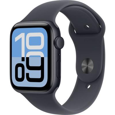 Apple Watch SE 3 GPS 44 mm Aluminium kast Sport Band Middernacht S/M