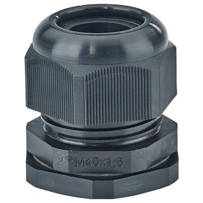Hensel 36000198 Wartel Met borgmoer, Met trekontlasting, Slagvast Kunststof Zwart 1 stuk(s)