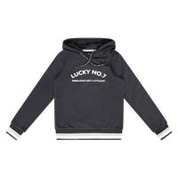 Lucky No. 7 Jongens hoodie - Zwart - thumbnail