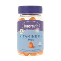 Dagravit Vitamine D3 20mcg gummies (60 st) - thumbnail