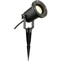 SLV 227410 Nautilus Spike Tuinschijnwerper LED, Spaarlamp, Halogeen GU10 11 W Zwart