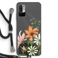 Floral bouquet: Xiaomi Redmi Note 10 5G Transparant Hoesje met koord