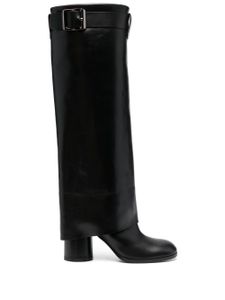 Casadei bottines Cleo en cuir à talon 70 mm - Noir